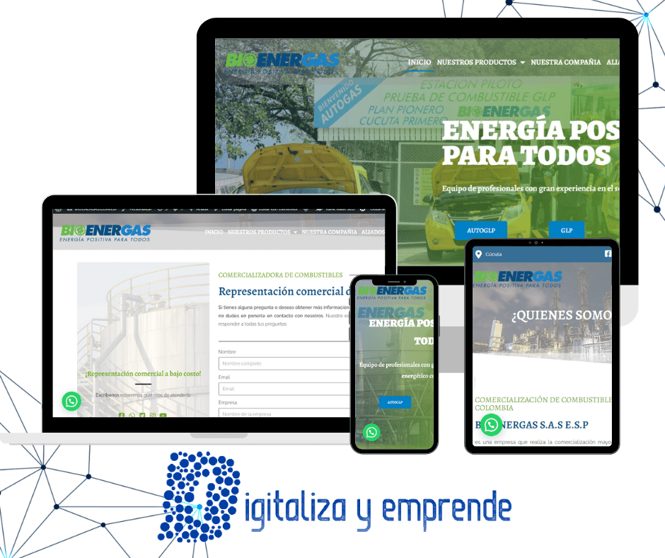 Lee más sobre el artículo BIOENERGAS.COM.CO – DISEÑO PAGINAS WEB COLOMBIA